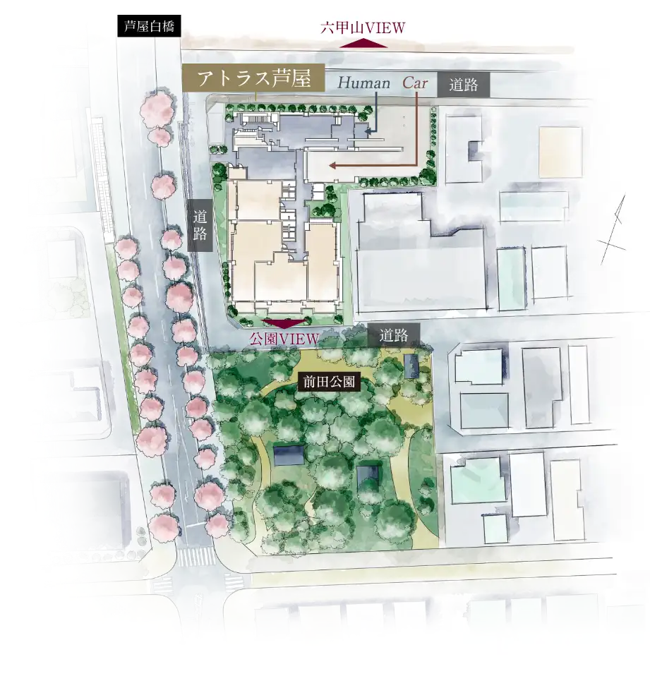 立地概念イラスト