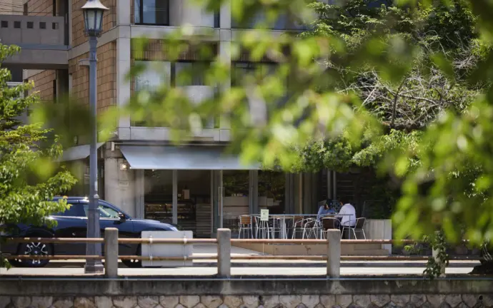 現地周辺の街並み