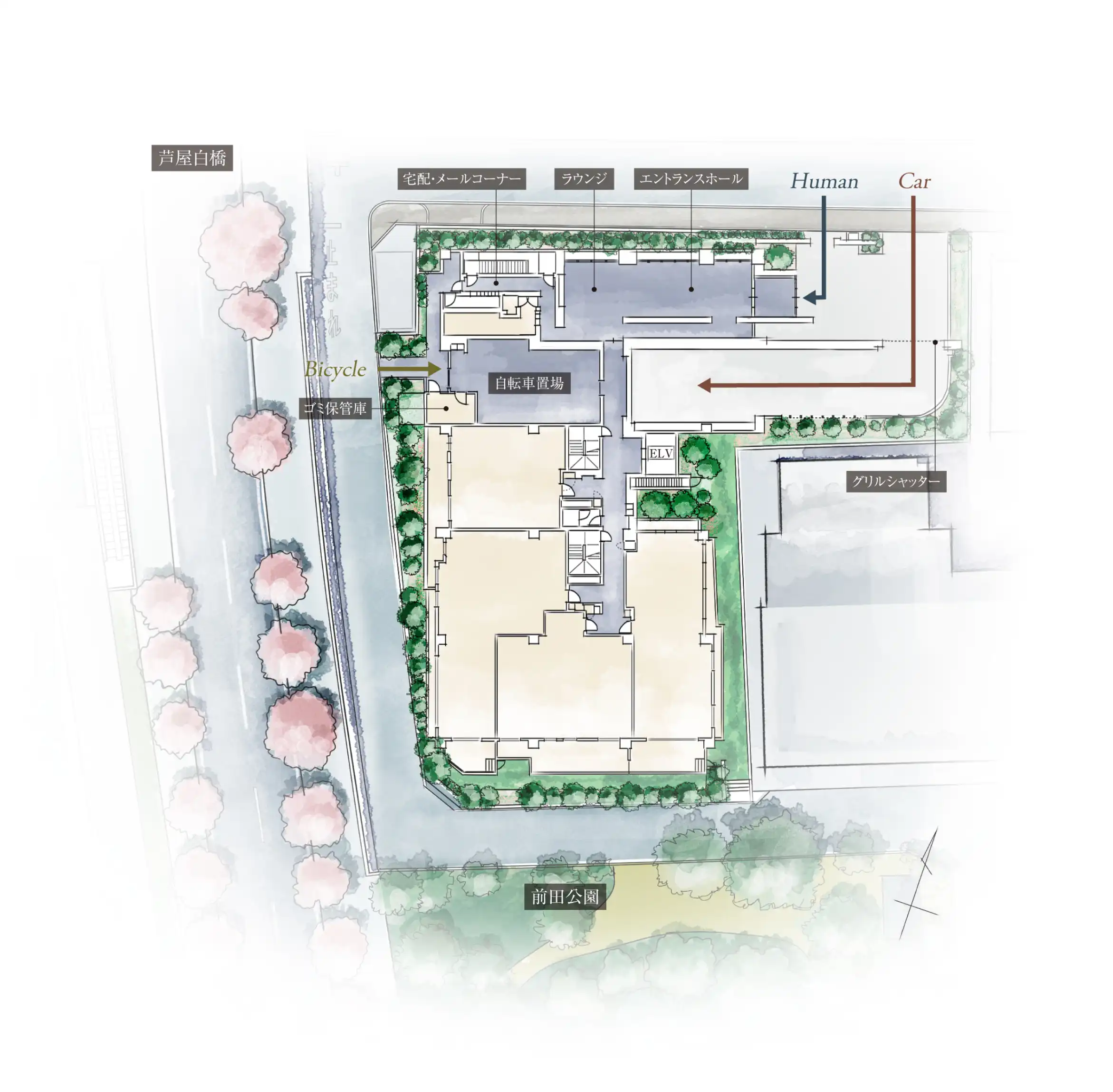 ランドプランイメージイラスト