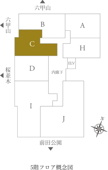 5階フロア概念図