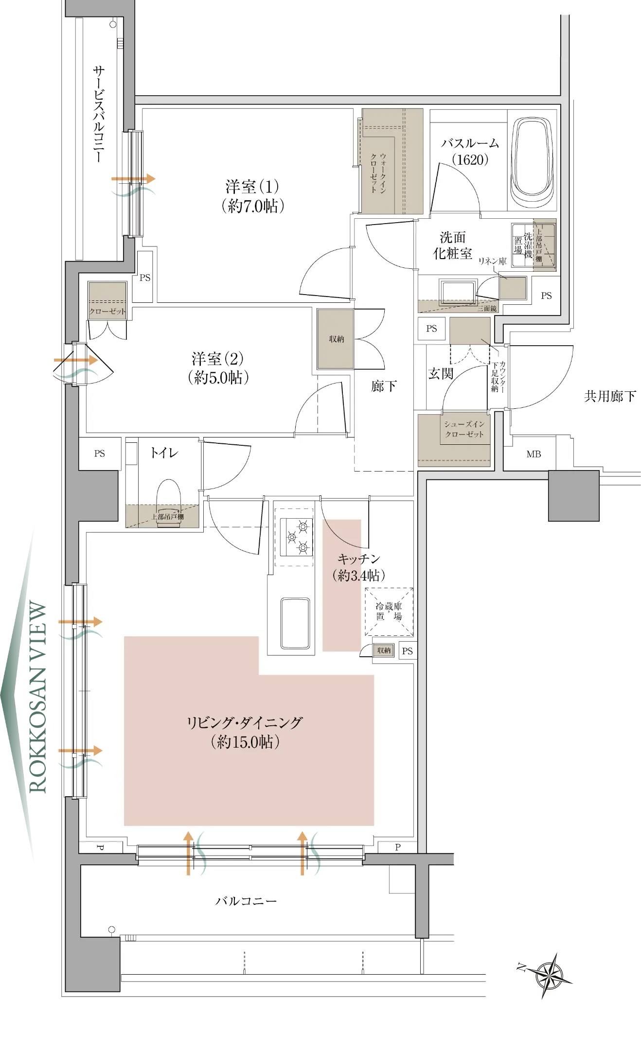 Ktype間取り図