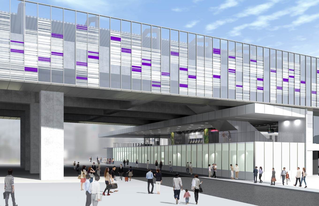 明大前新駅舎完成予想図