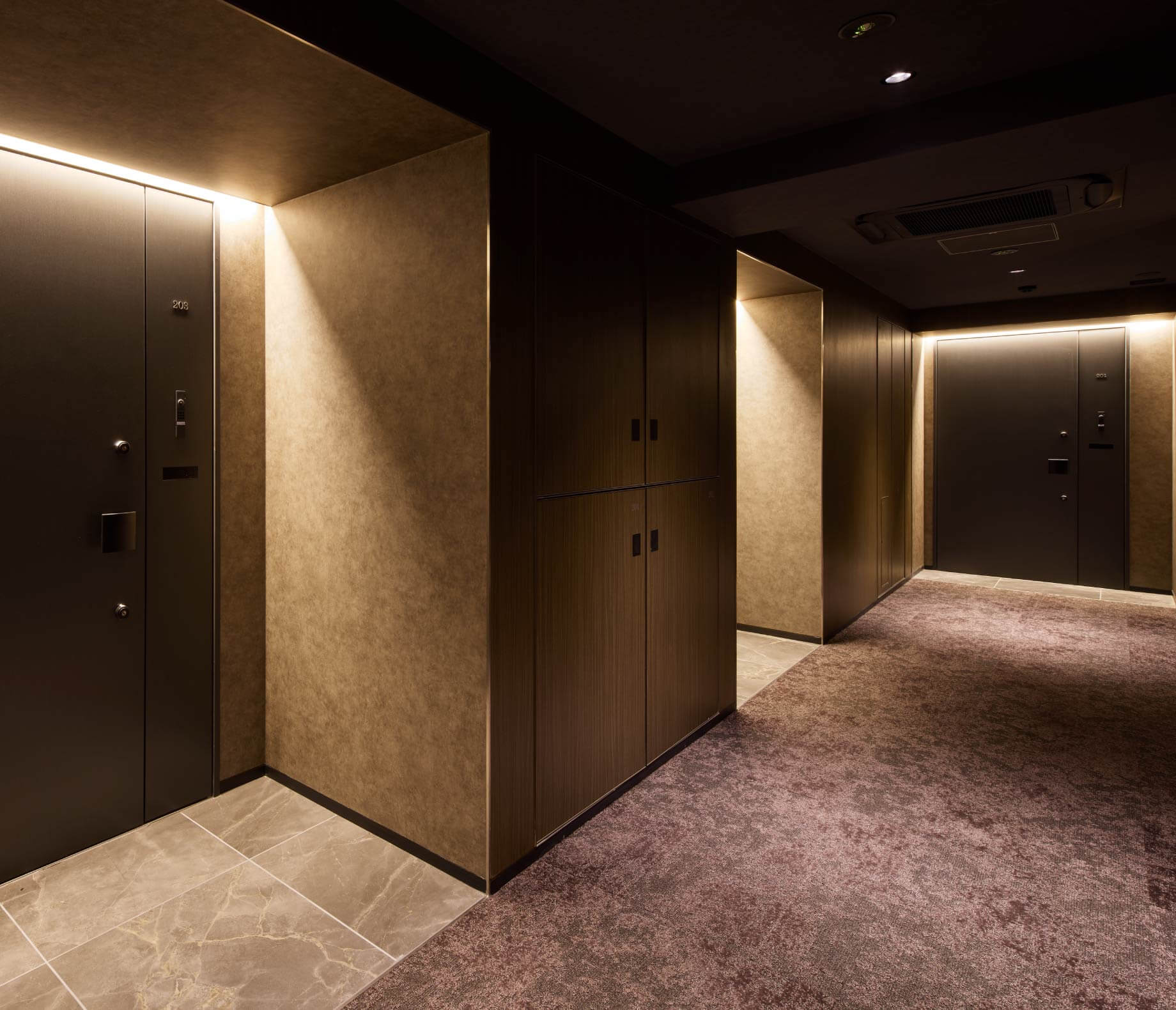 内廊下設計イメージ図（他物件参考事例）