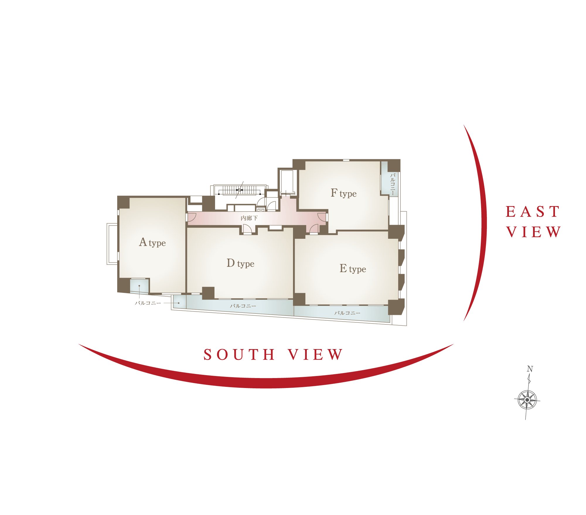 12階平面イメージイラスト