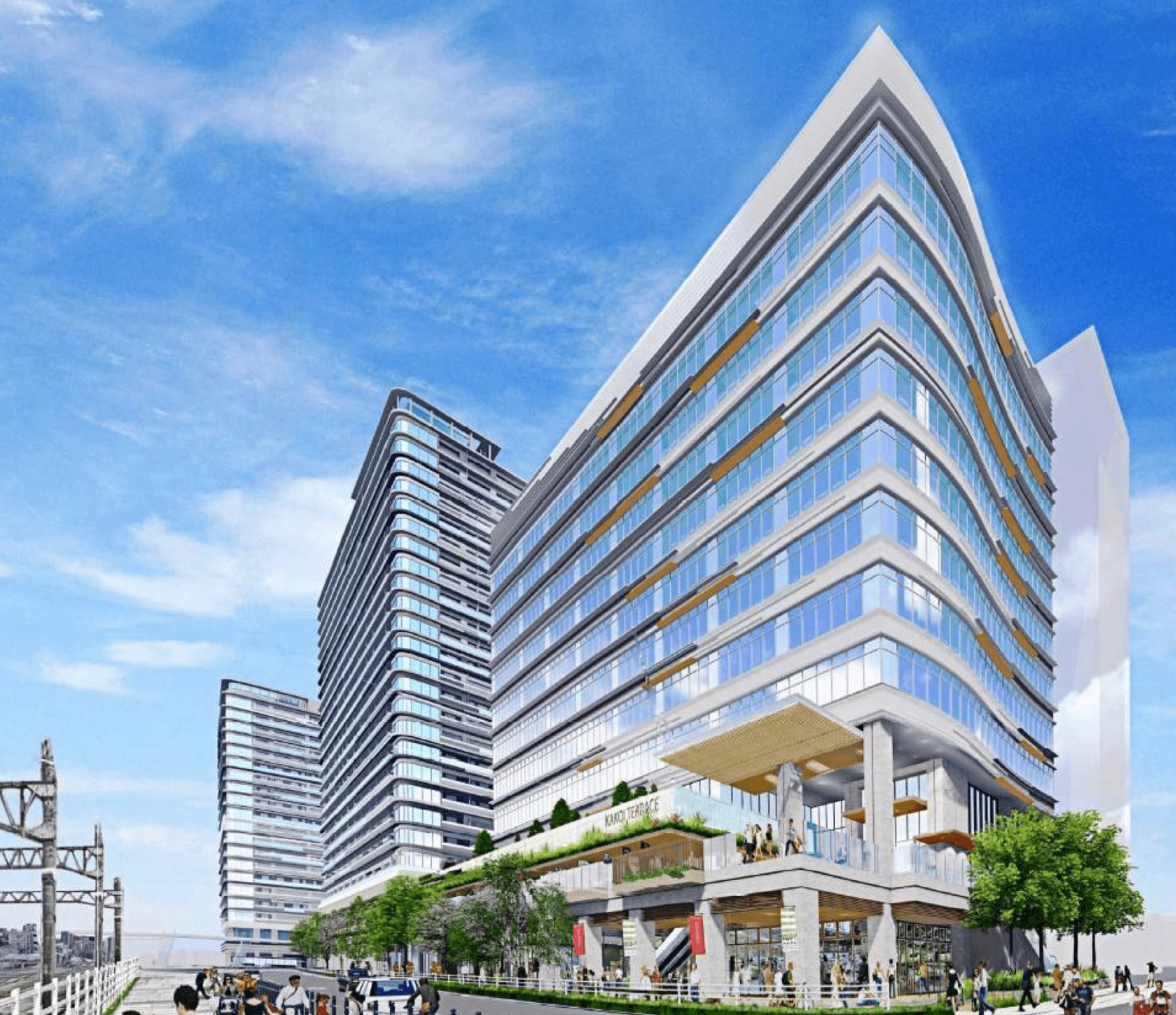 囲町西地区第一種市街地再開発事業イメージ図（提供：中野区）