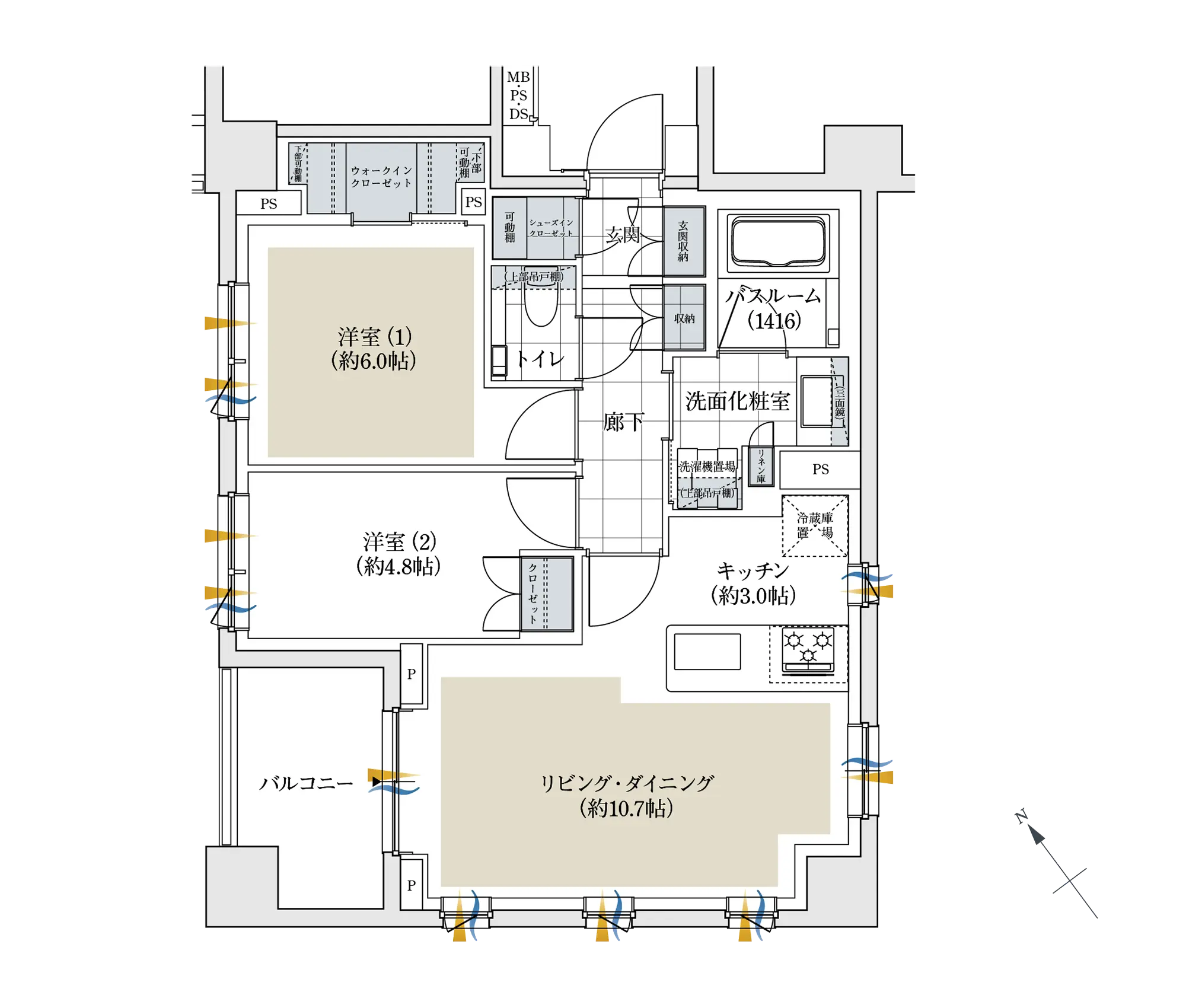 55Dタイプ 間取り図