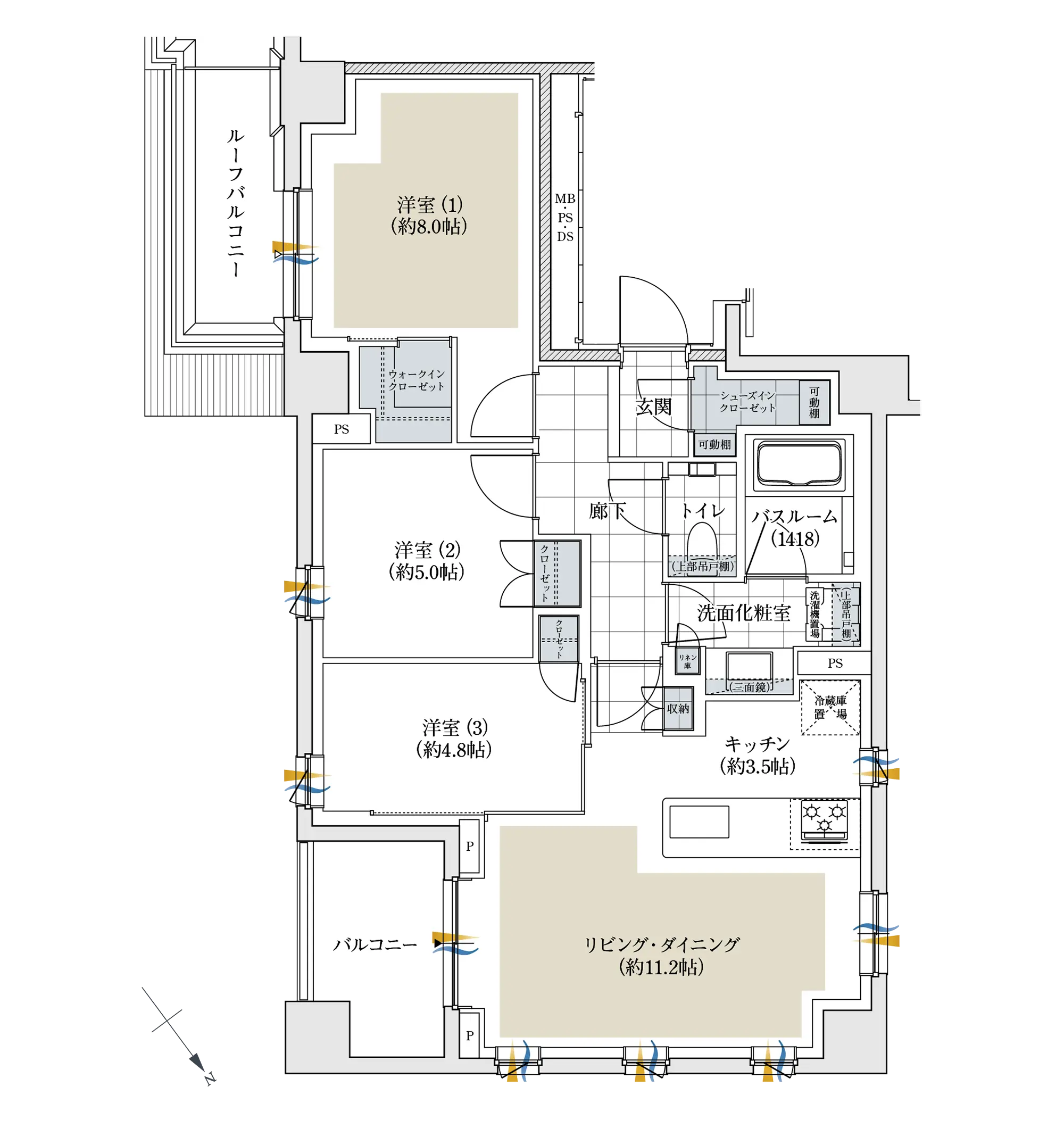 70Aタイプ 間取り図