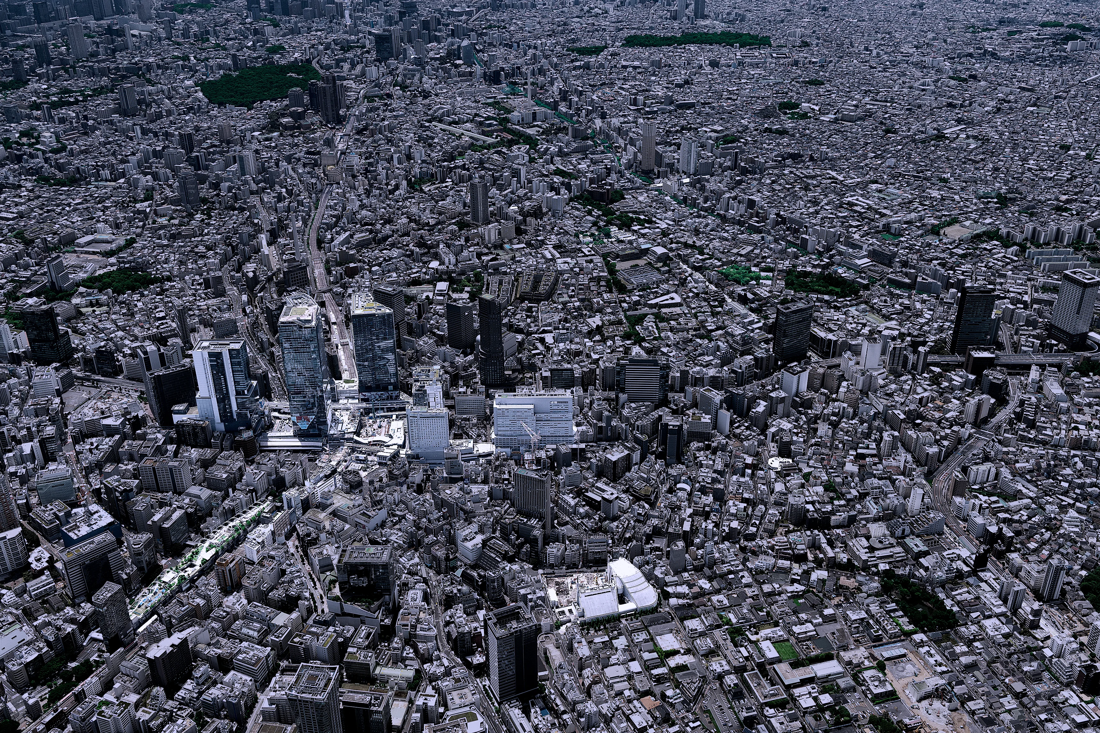 アトラス渋谷プレイス 現地周辺航空写真（東京都目黒区青葉台4丁目）