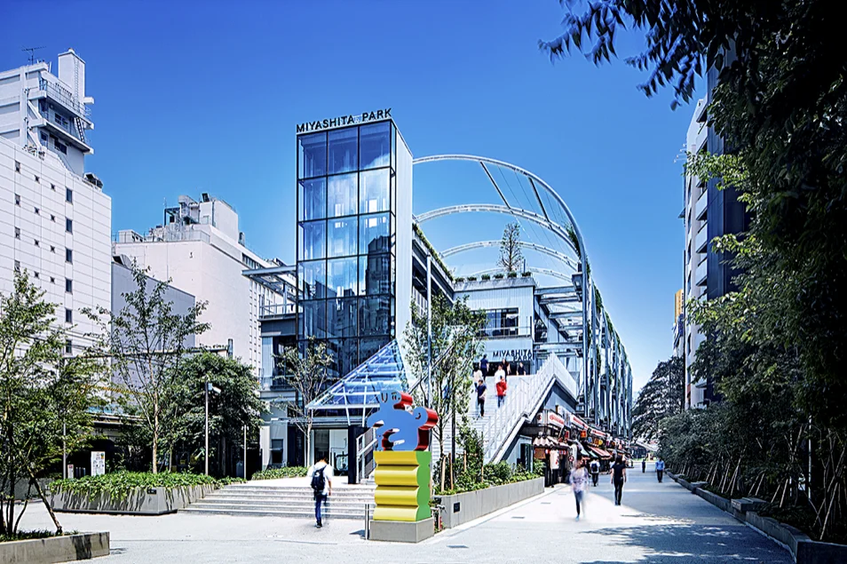 MIYASHITA PARKのエントランス